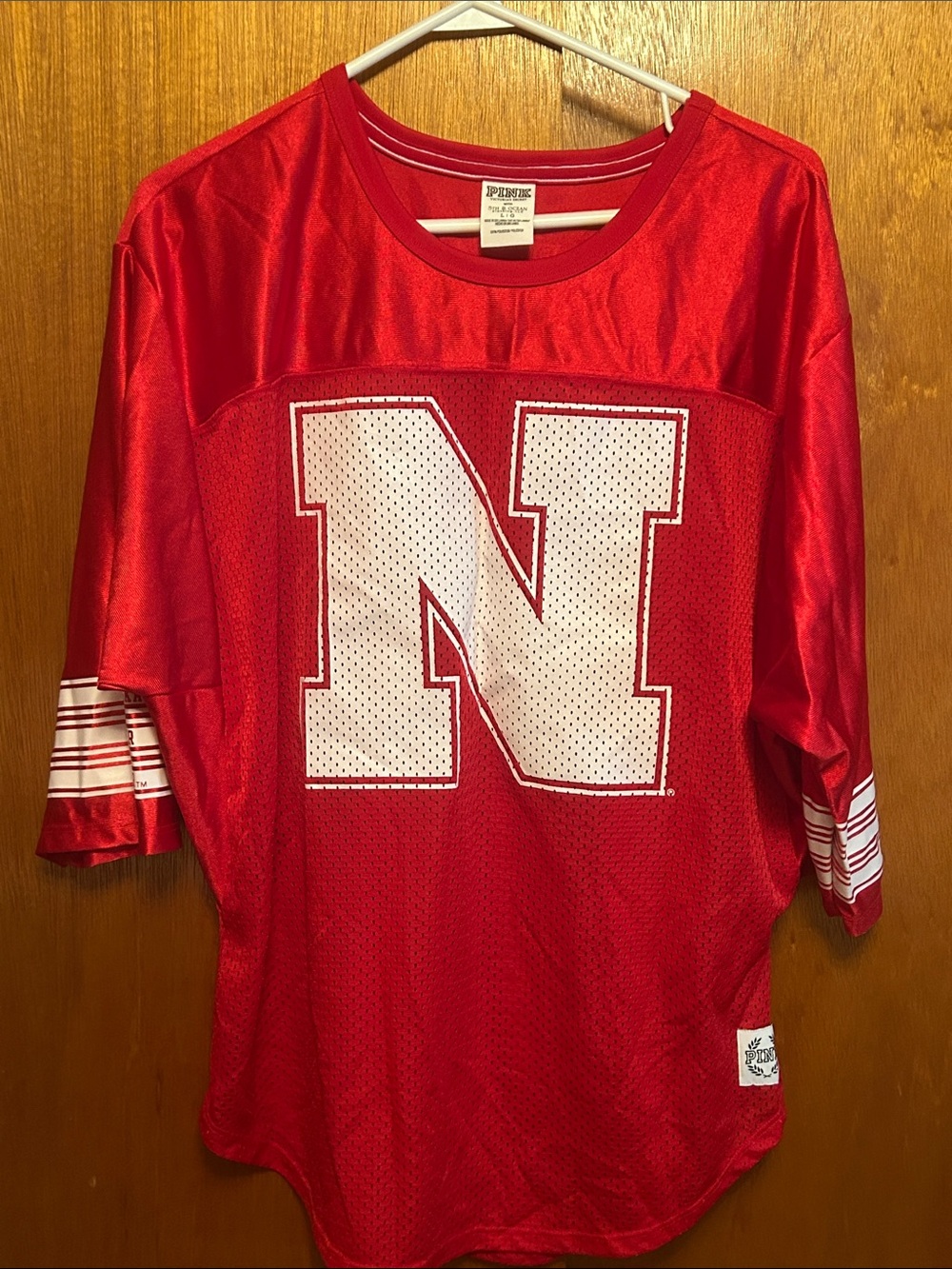 Nebraska Huskers PINK Victoria's Secret Football Jersey